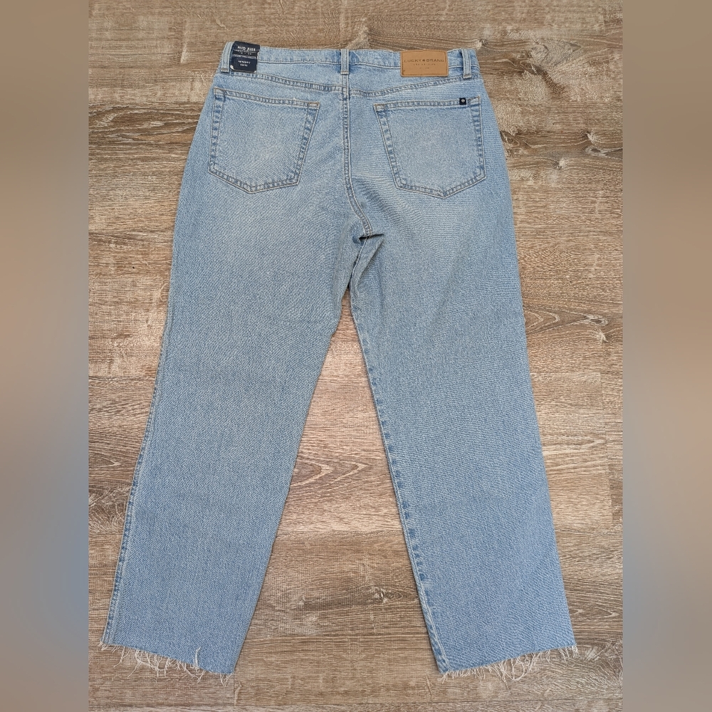 NWT Lucky Brand Mid Rise Authentic Straight Leg Cropped Jeans Size 10, 30 - Picture 11 of 13